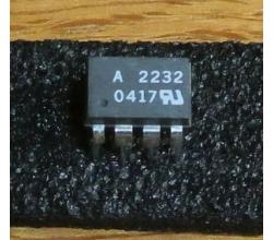 Optokoppler A 2232 ( = HCPL2232 = 2x 5,0 MBit/s 2500 V RMS )